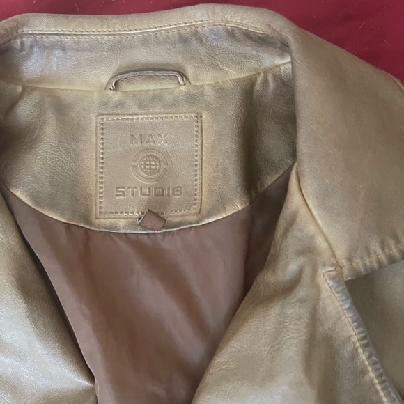 Max Studio Leather Jacket - Picture 3 of 3
